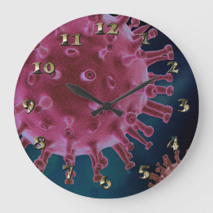 Grande Horloge Ronde Biologie du virus Covid