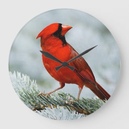 Grande Horloge Ronde BIRD red_iphone