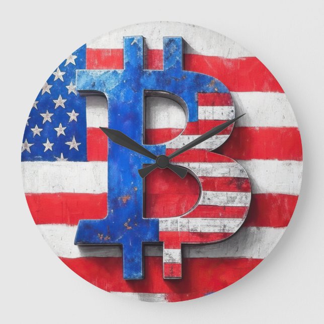 Grande Horloge Ronde Bitcoin USA (Recto)