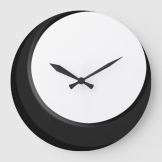 Grande Horloge Ronde Black and White Retro Modern Kitchen Wall Clock