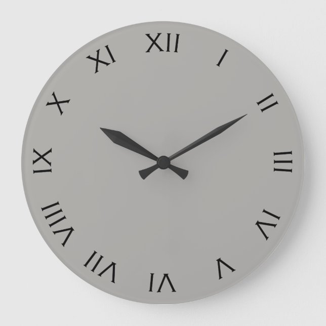 Grande Horloge Ronde Black Roman Numbers (Recto)