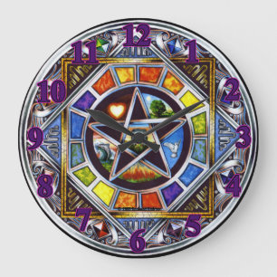 Grande Horloge Ronde Blessing of Elements Wall Clock