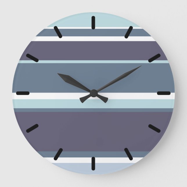 Grande Horloge Ronde Bleu-gris (Recto)