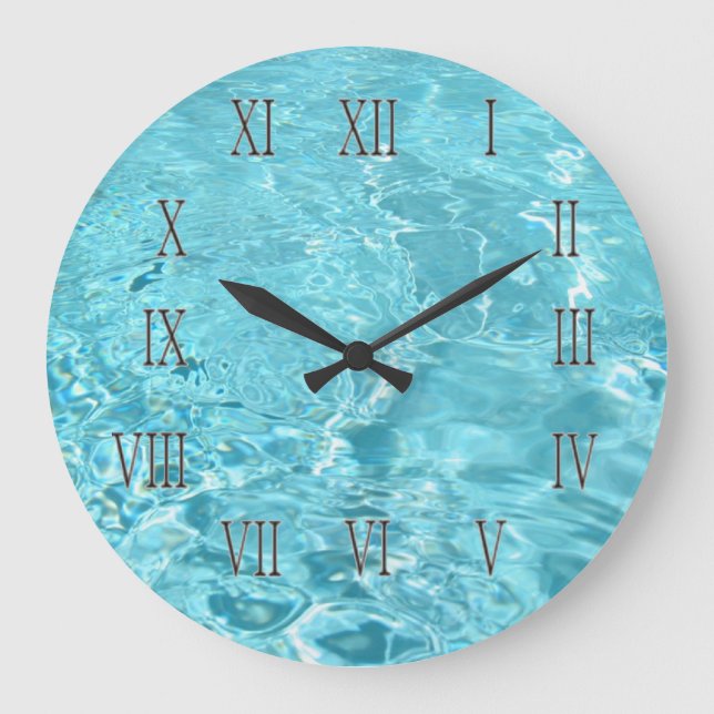 Grande Horloge Ronde Bleu vif (Recto)