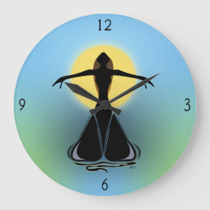 Grande Horloge Ronde Blooming Female