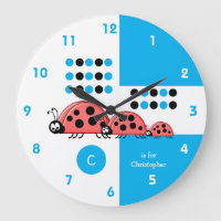 Blue and white kids ladybirds
