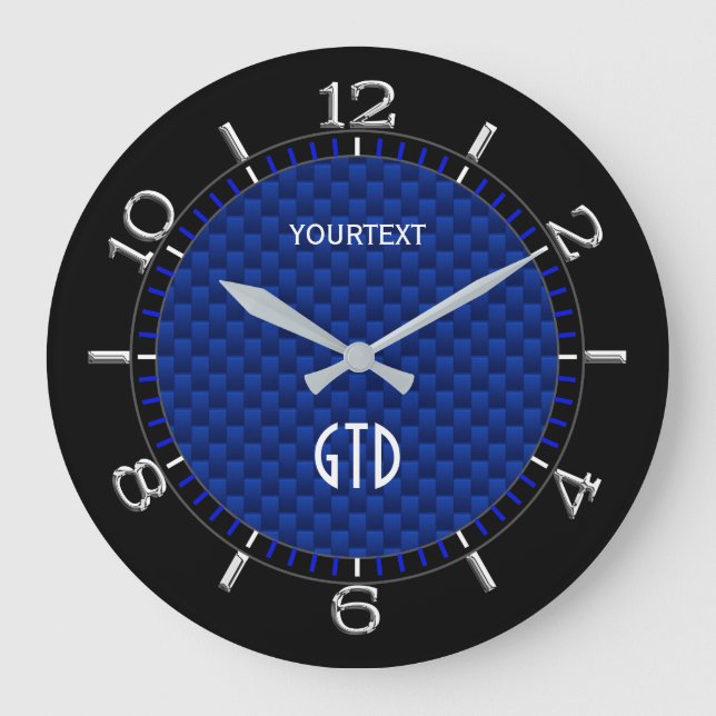 Grande Horloge Ronde Blue Carbon Fiber (Recto)
