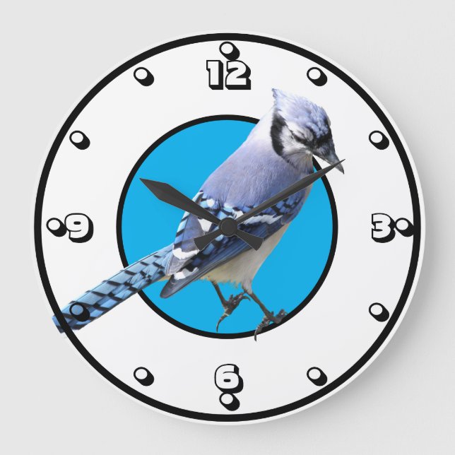 Grande Horloge Ronde Blue Jay (Recto)