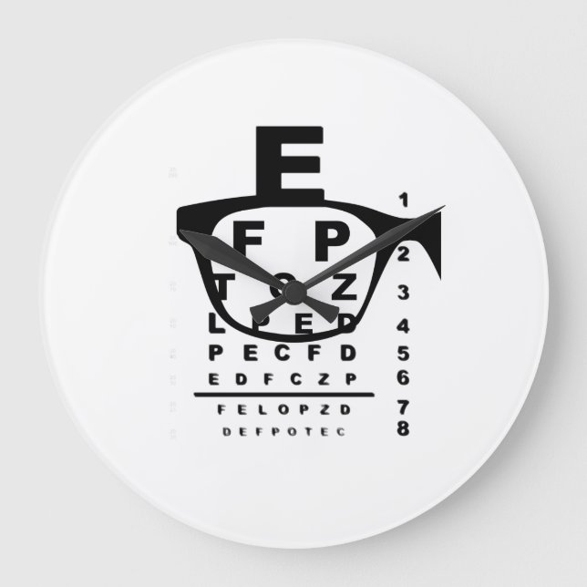 Grande Horloge Ronde Blurr Eye Test Chart (Recto)