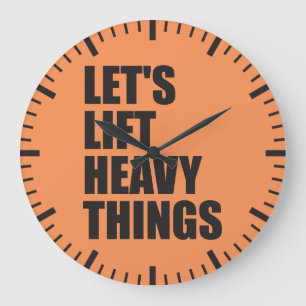 Grande Horloge Ronde Bodybuilding, Powerlifting - Lift Heavy Things