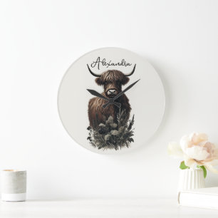 Grande Horloge Ronde Boho Highland