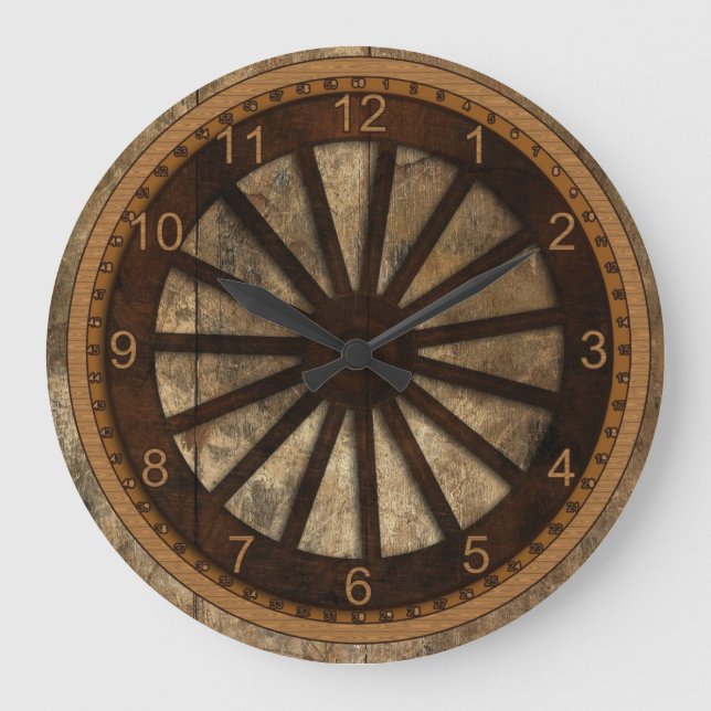 Grande Horloge Ronde Bois-Regard de roues (Recto)