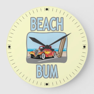 Grande Horloge Ronde Bon à rien de plage
