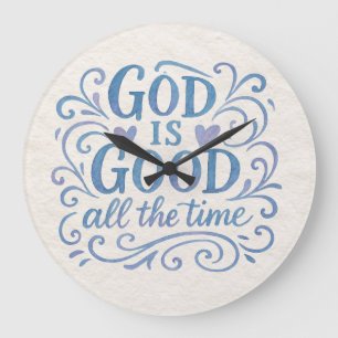 Grande Horloge Ronde Bon Typographie est Bon Fantaisiste