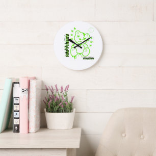Grande Horloge Ronde Bonheur - Choisissez la joie chaque jour
