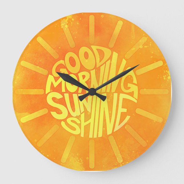 Grande Horloge Ronde Bonne nuit, Sunshine ! (Recto)