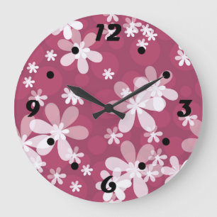 Grande Horloge Ronde Bouches blanches