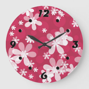 Grande Horloge Ronde Bouches blanches