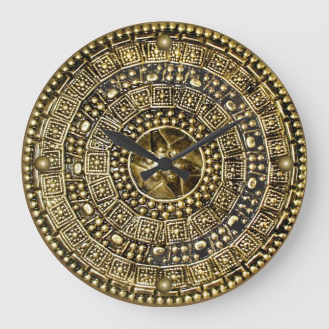 Grande Horloge Ronde Bouclier romain (Recto)