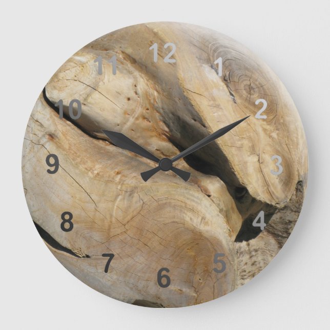 Grande Horloge Ronde Boule de racine (Recto)