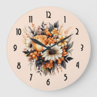 Bouquet de fleurs gris-jaune orange