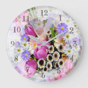 Grande Horloge Ronde Bouquet de Pretty Spring