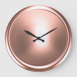 Grande Horloge Ronde Bouton rose clair