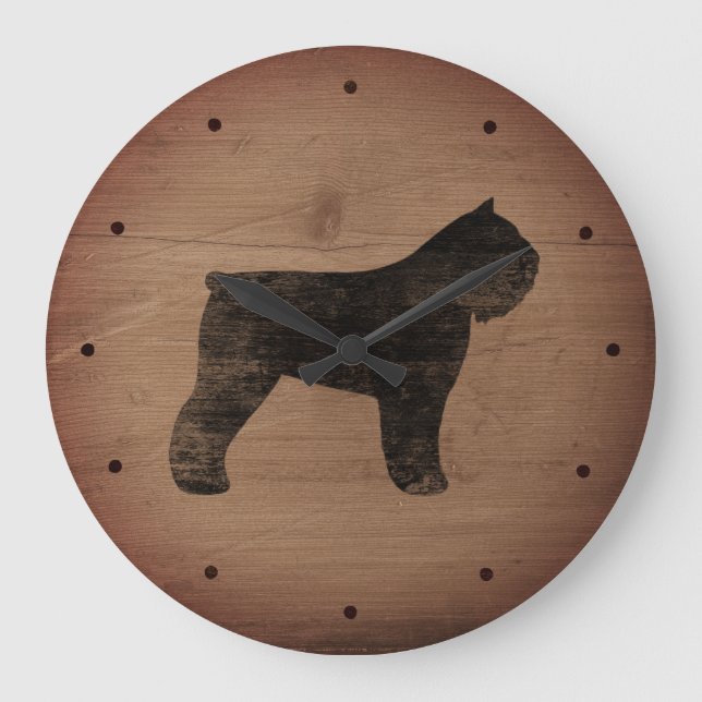 Grande Horloge Ronde Bouvier des Flandres Silhouette (Recto)