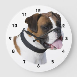 Grande Horloge Ronde Boxer dog portrait