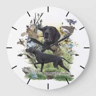Grande Horloge Ronde Braque allemand à poil court  