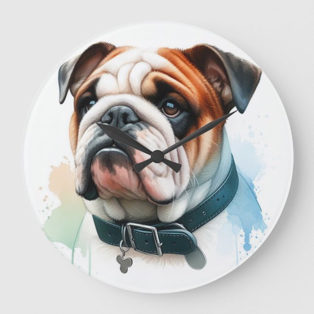 Grande Horloge Ronde Bulldog anglais (Recto)