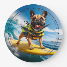Bulldog Français de Whimsical Surfing