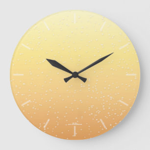 Grande Horloge Ronde Bulles de champagne