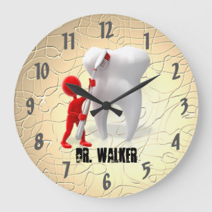 Grande Horloge Ronde Bureau professionnel de dentiste