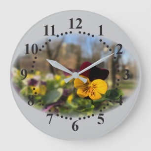 Grande Horloge Ronde Burgundy yellow pany