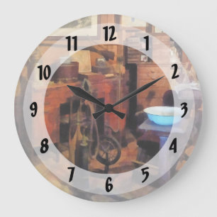 Grande Horloge Ronde Cabinet dentaire avec perceuse