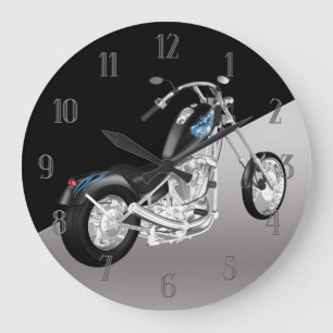 Grande Horloge Ronde Cachette de la moto