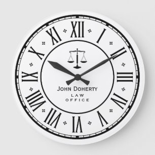 Grande Horloge Ronde Cadeau chic élégant de l'AVOCAT  