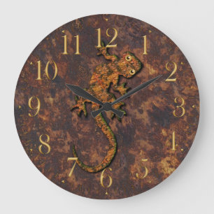 Grande Horloge Ronde Cadeau d'art aborigène australien
