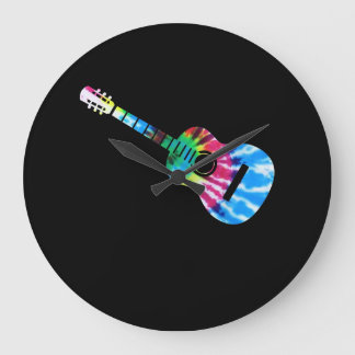 Grande Horloge Ronde Cadeau Guitare Guitaristes