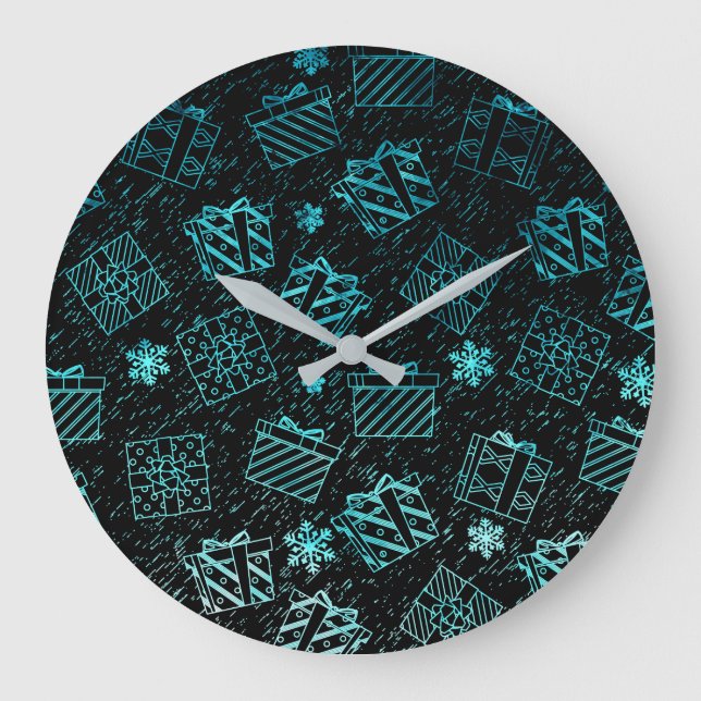 Grande Horloge Ronde Cadeaux de Noël 9 (Recto)
