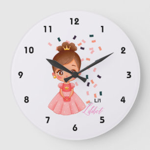 Grande Horloge Ronde Cadeaux de princesse Lilibet pour filles