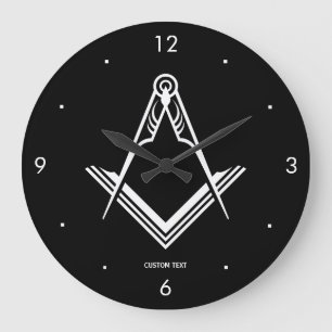 Grande Horloge Ronde Cadeaux uniques maçonniques ronds de franc-maçon