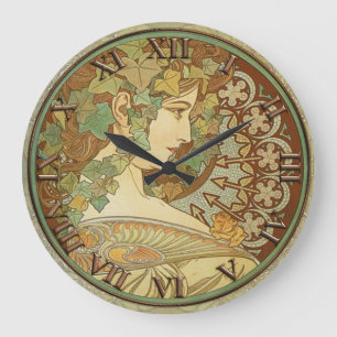 Grande Horloge Ronde Cadran Art Nouveau