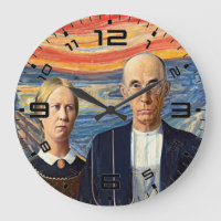 Cadran de l'American Gothic Scream Art Mashup
