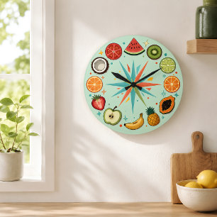 Grande Horloge Ronde Cadran de montre fantaisiste de produits frais