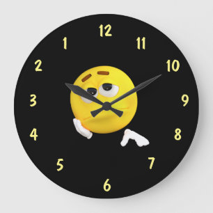 Grande Horloge Ronde Cadran ennuyé d'inverse de visage