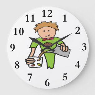 Grande Horloge Ronde Café Barista