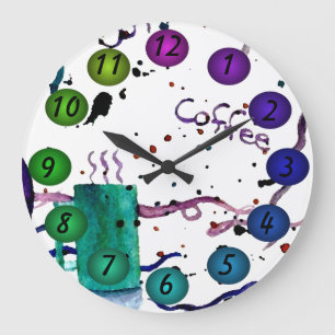 Grande Horloge Ronde Café flottant l'horloge murale 30k de conception