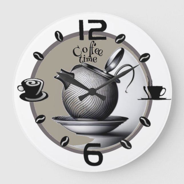 Grande Horloge Ronde Café gris (Recto)